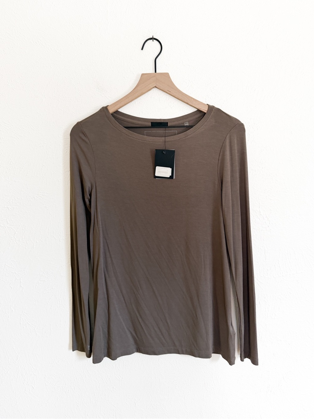 NWT ATM Brown Long Sleeve